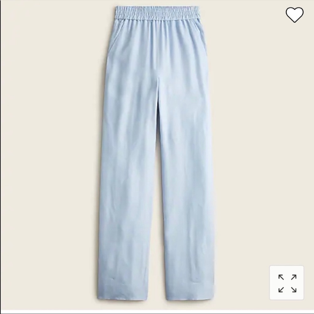 NWT J.CREW FULL LENGTH LINEN BLEND PANTS